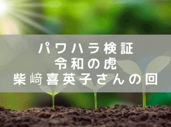 ≪パワハラ検証≫ 令和の虎「柴﨑喜英子さん」の問題回